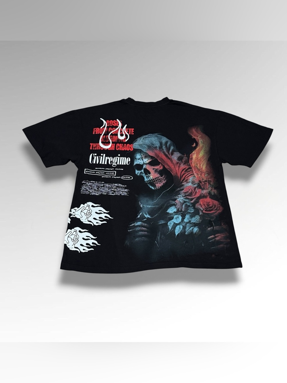 Civil Regime Grim Reaper Roses Tee